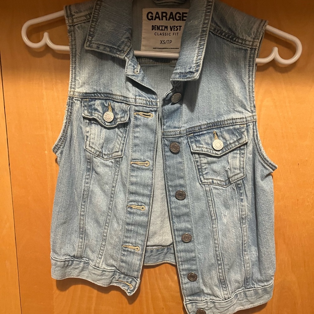 Garage Light Blue Denim Vest